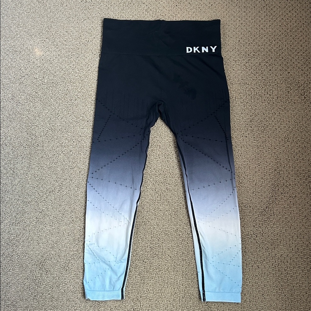 DKNY Ombre Eyelet Style Leggings Ombre Medium Athleisure